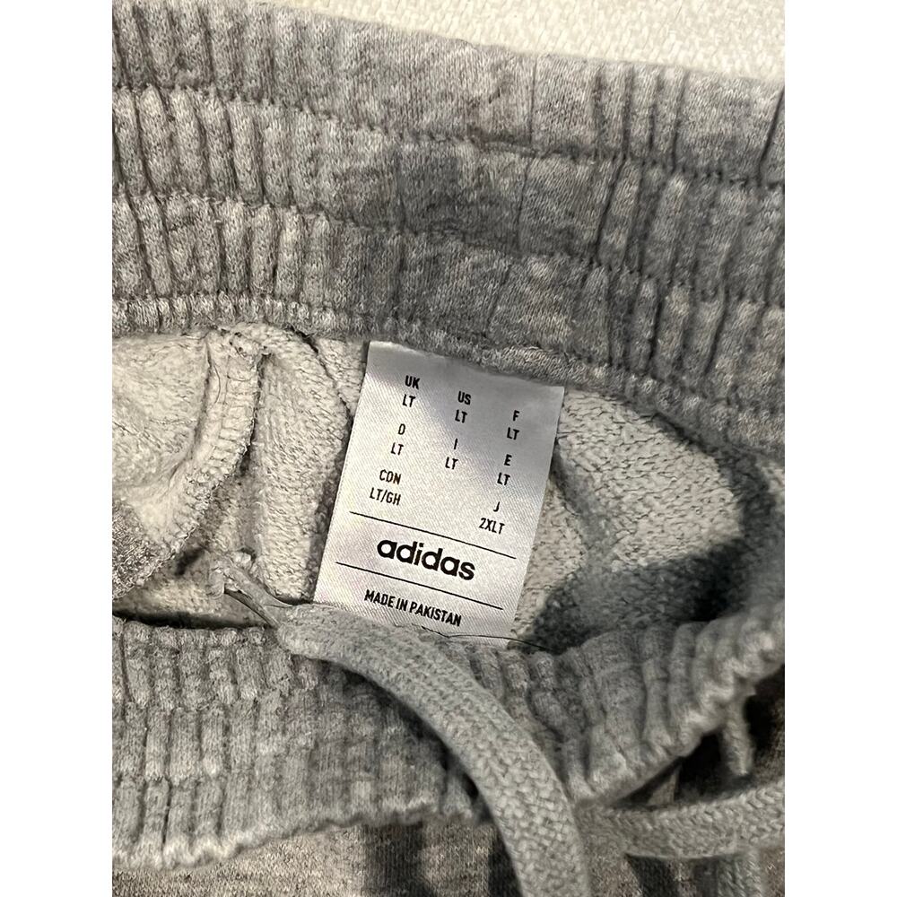 Adidas Ankle Cuffed Gray Sweatpants Mens Large Tall - Picture 3 of 3